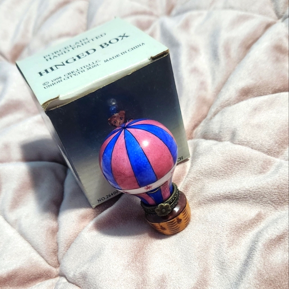 Hot air balloon trinket box